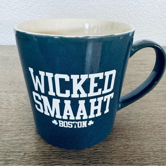 Wicked Smaaht Boston Mass. Large Ceramic Gift Mug - Picture 1 of 3